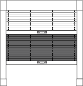 verspanntes Duo-Dachfensterplissee mit zwei Behangstoffen